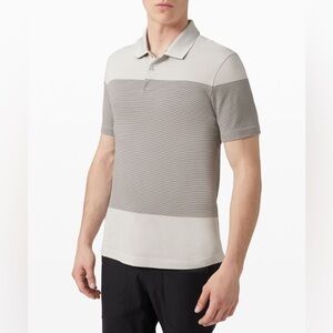 Lululemon Tech Pique Polo in Stripes - XXL
